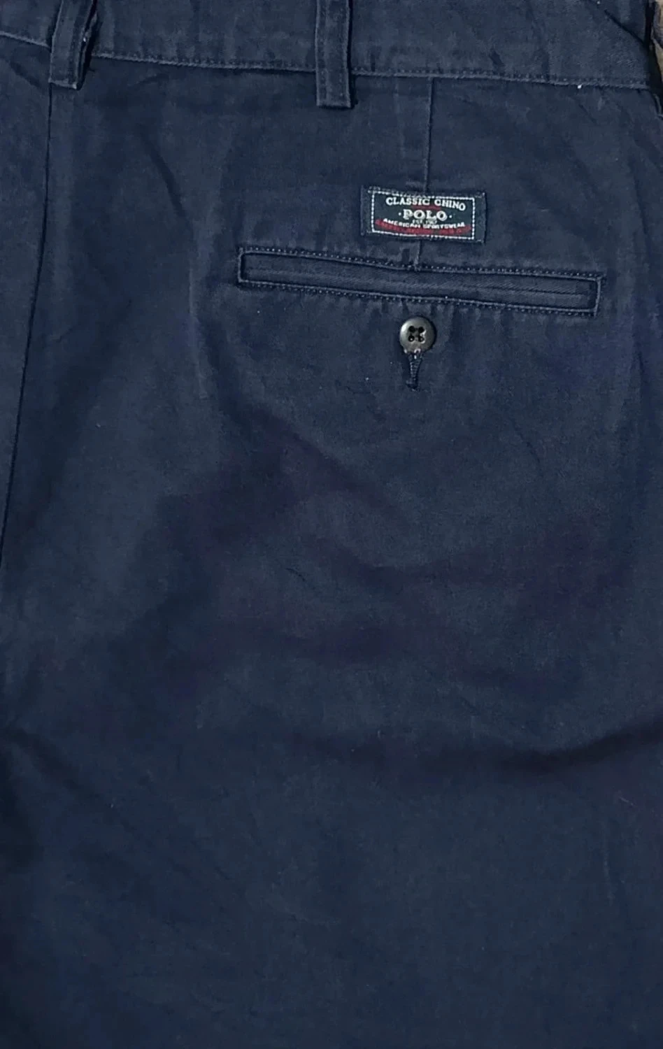 Navy blue Polo Ralph Lauren Vintage chino shorts Size 38 – photo 6